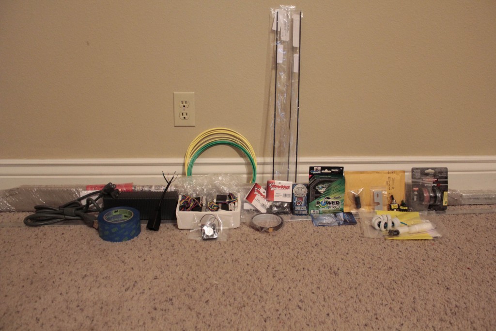 Here are all of the parts I've gathered so far that will hopefully become a functioning 3D Printer.
